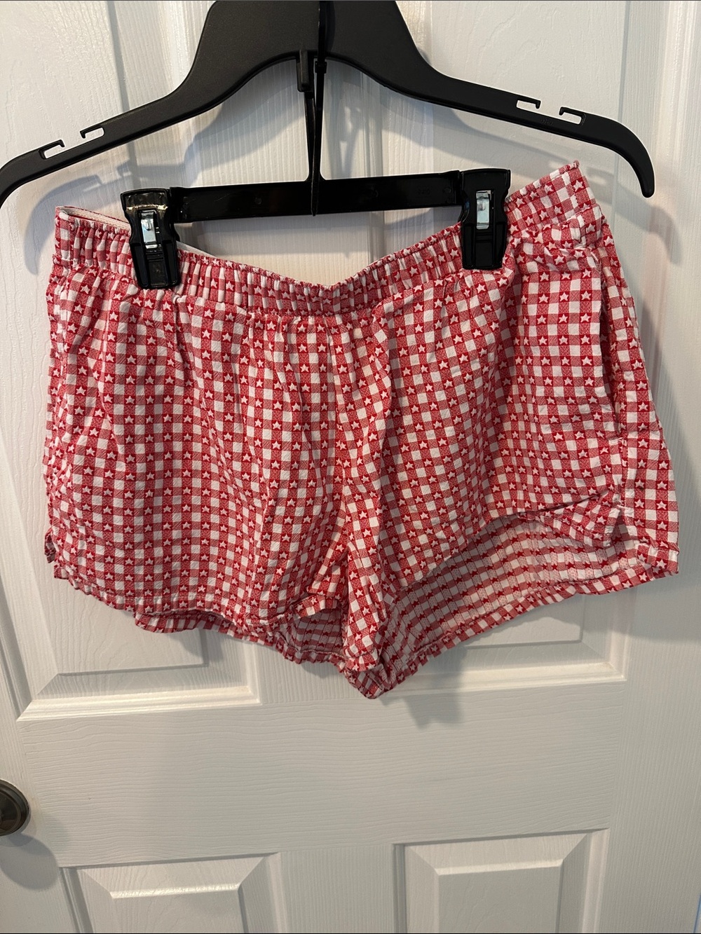 Hollister Red Checkered Athletic Shorts